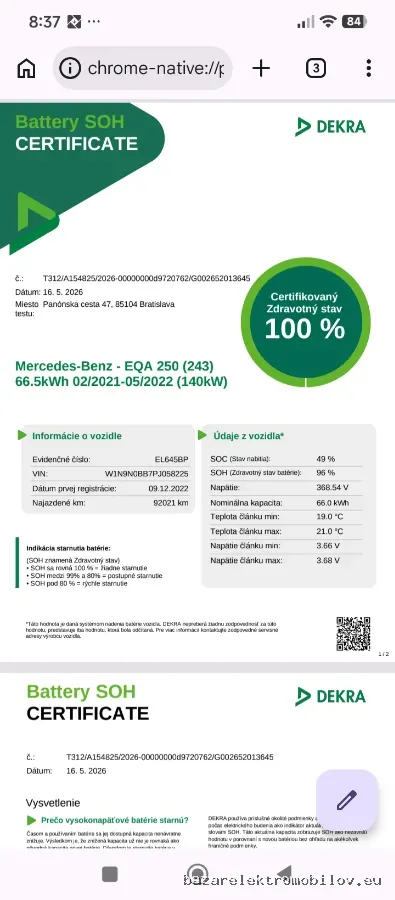 Mercedes-Benz EQA 250 2021-2022 - Fotografia inzerátu 2
